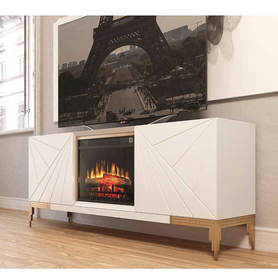 Sal N Franco Furniture | Aparador Con Chimenea El Ctrica Luxurious