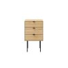 Dormitorio Somcasa Living Home | Mesita Tres Cajones Suede