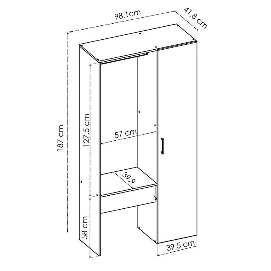 Dormitorio Rimobel | Armario Vestidor Glaive 11