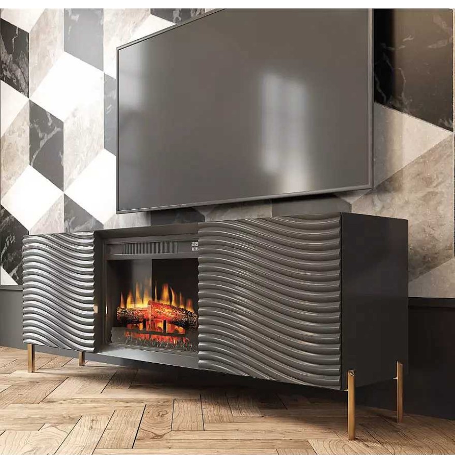 Sal N Franco Furniture | Aparador Con Chimenea El Ctrica Jockey