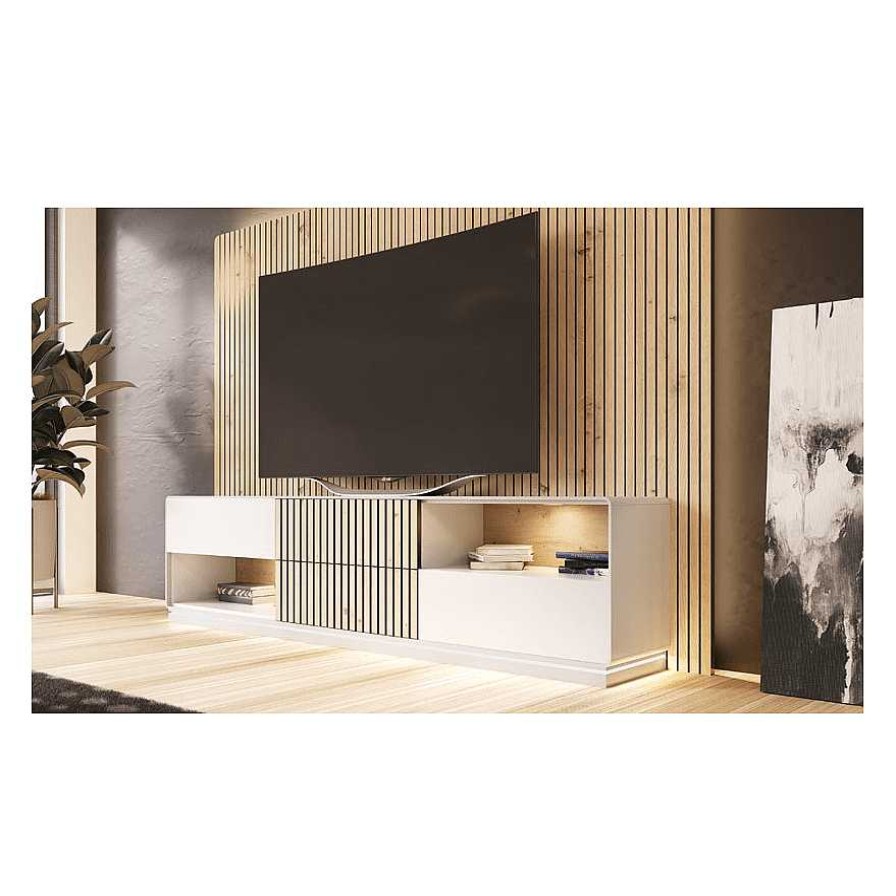 Sal N Franco Furniture | Mueble De Tv Con Panel Trasero Natura 04