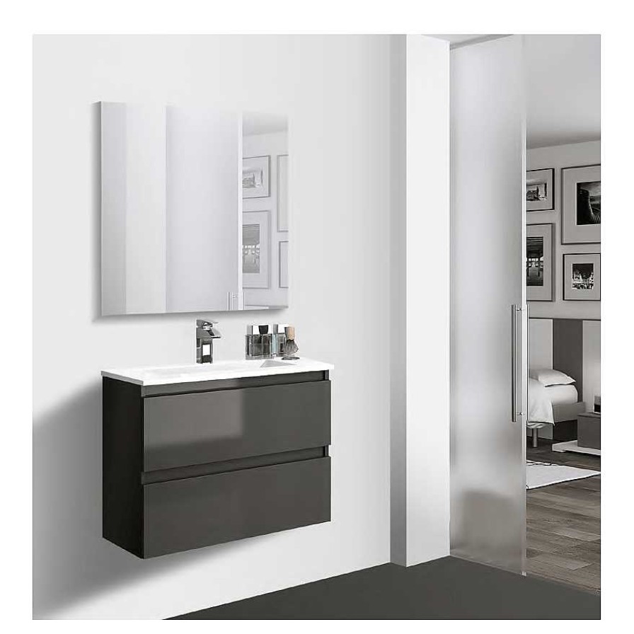 Ba O Visobath | Pack Mueble De Ba O, Lavabo Y Espejo Et Reo 06