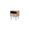 Dormitorio Somcasa Living Home | Mesita Baja Caj N Y Hueco Suede 40 Cm