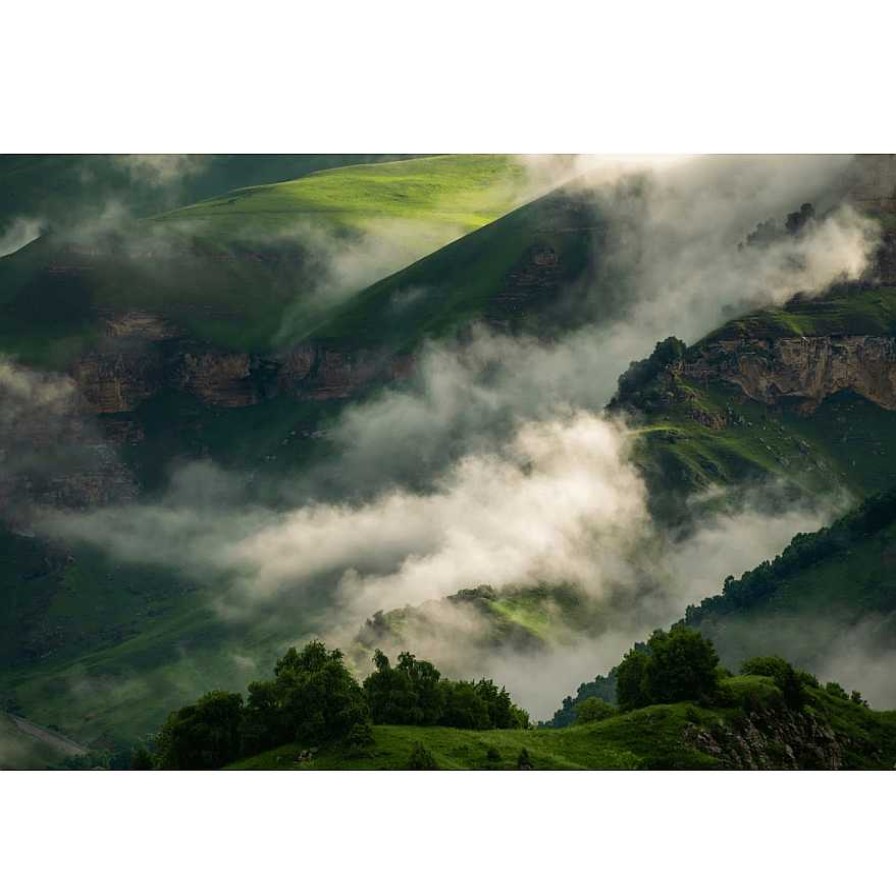 L Mparas GDeco | Fotograf A En Cristal Niebla En La Monta A 120X80