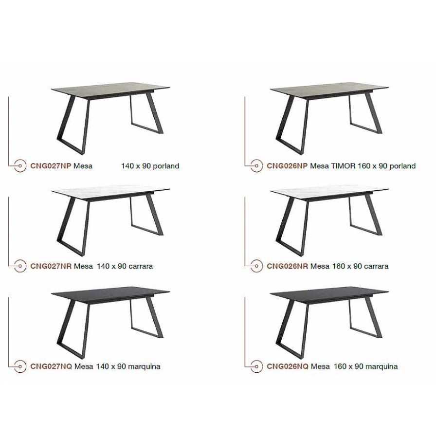 Mesas Azor | Mesa De Comedor Extensible Piedra Vivarela