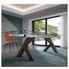 Mesas Mobles Nacher | Mesa Comedor Extensible Bradford Cristal