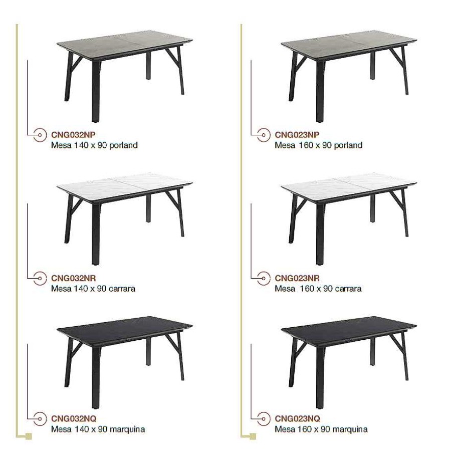 Mesas Azor | Mesa De Comedor Rectangular Extensible Soliluna