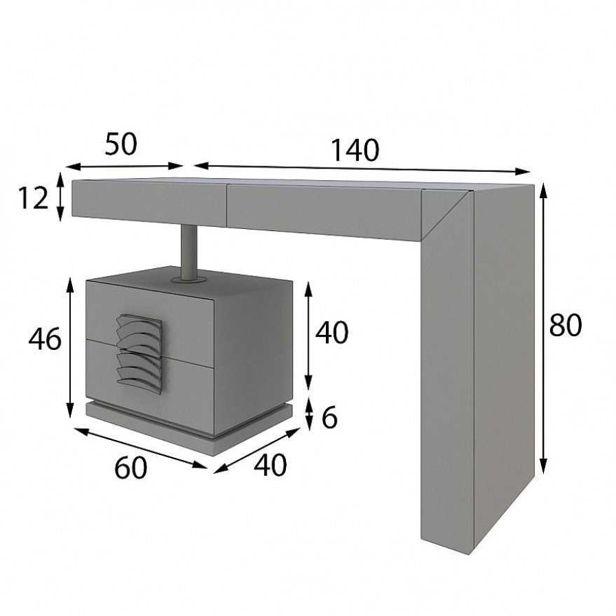 Dormitorio Franco Furniture | Tocador Lumin